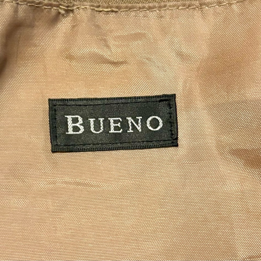 Bueno Vintage Gold Shoulder Tote Bag – Faux Leather Boho Satchel - Picture 3 of 12